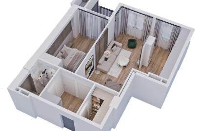 იყიდება ახალი გარემონტებული 2 ოთახიანი ბინა