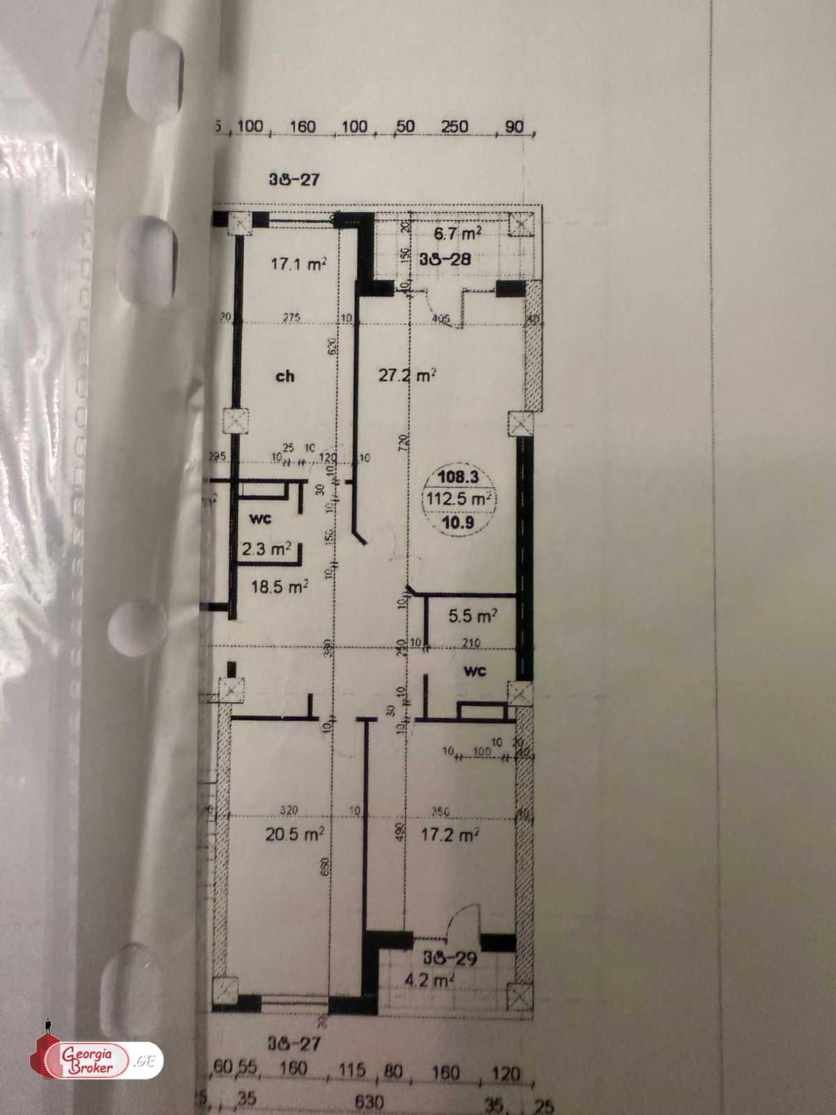 nearly repaired 4-room apartment for sale