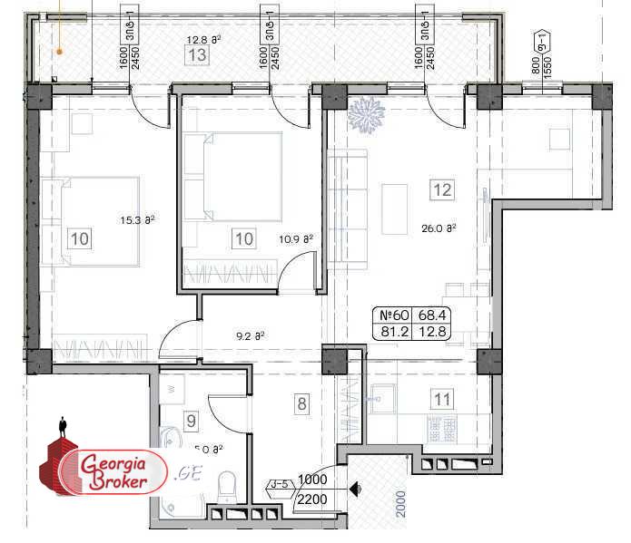 продается квартира с новым ремонтом 3-комнаты