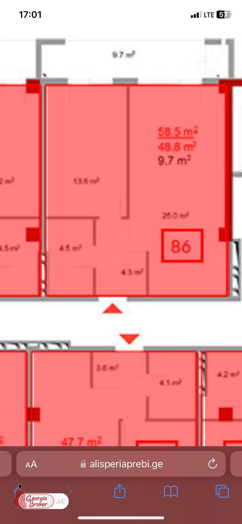 იყიდება ახალი გარემონტებული 2 ოთახიანი ბინა