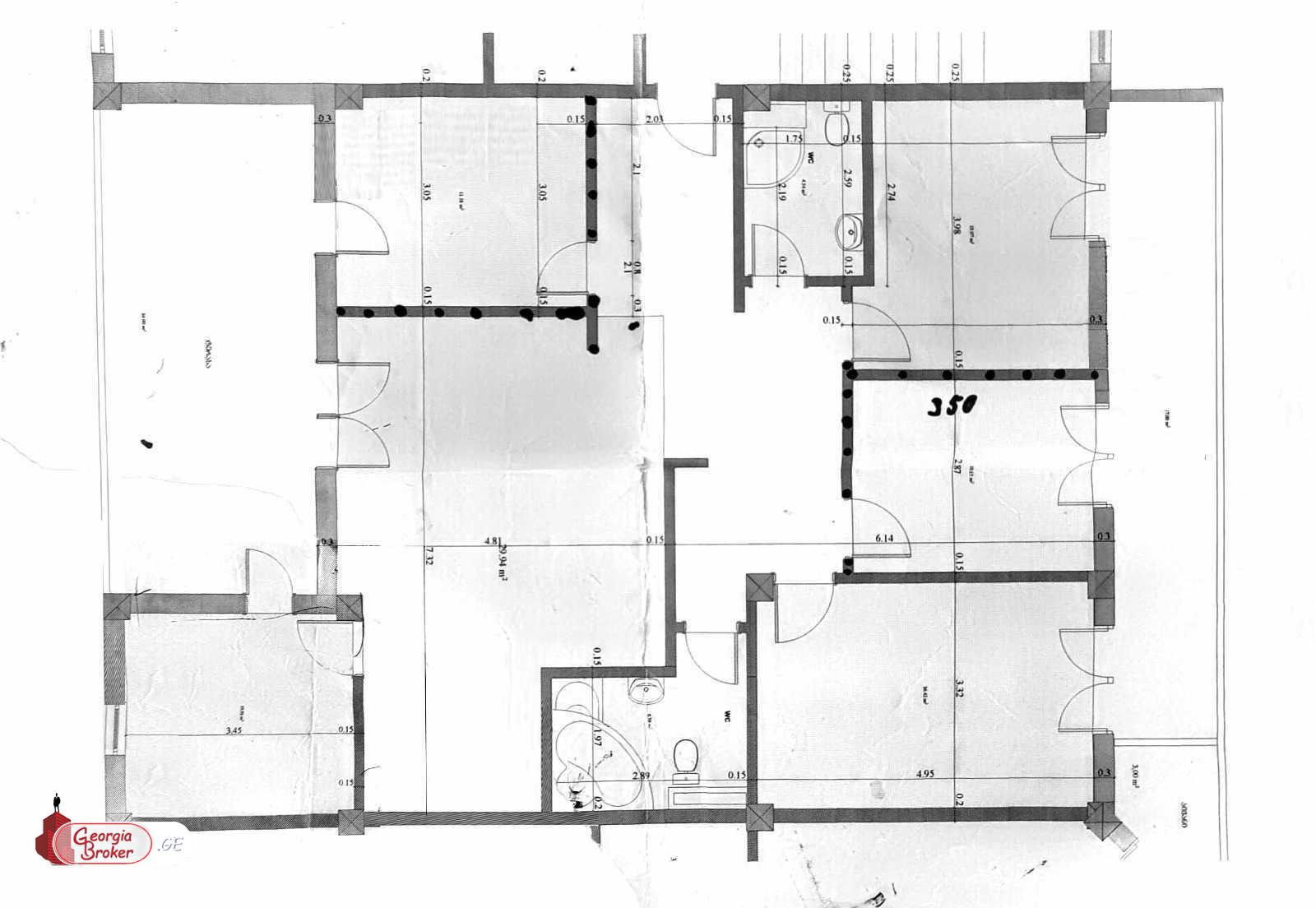 продается квартира с новым ремонтом 5-комнат