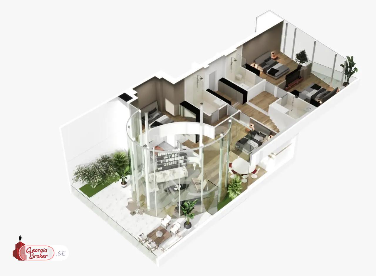 იყიდება ახალი გარემონტებული 5 ოთახიანი ბინა