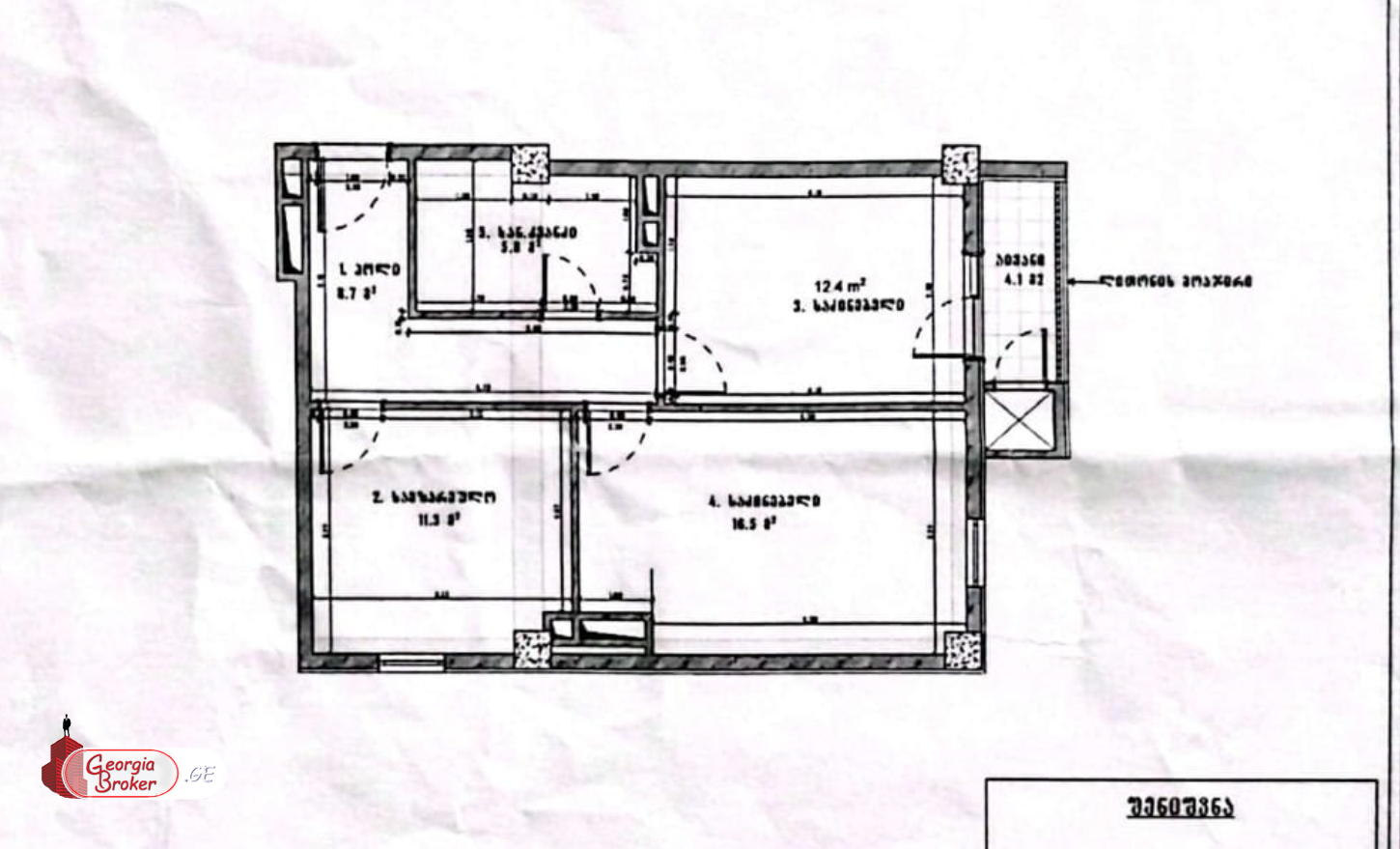 იყიდება ახალი გარემონტებული 3 ოთახიანი ბინა
