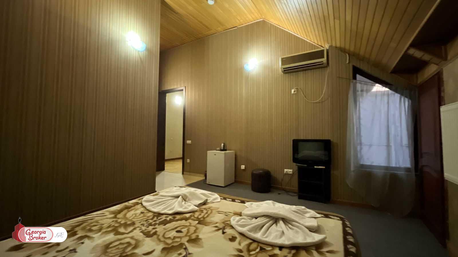 nearly repaired 16-room hotel for rent