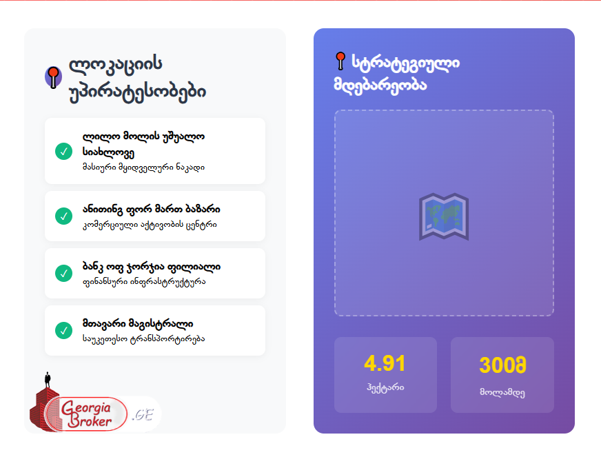 იყიდება არა სასოფლო მიწის ნაკვეთი 4.9 ჰა ლილოში