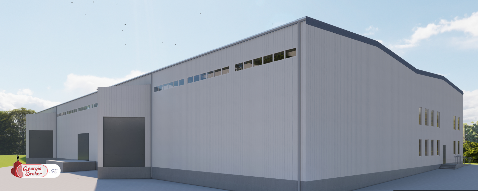 იყიდება არა სასოფლო მიწის ნაკვეთი საწყობის პროექტით