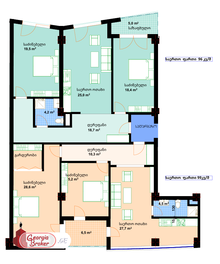 продается квартира с новым ремонтом 6-комнат