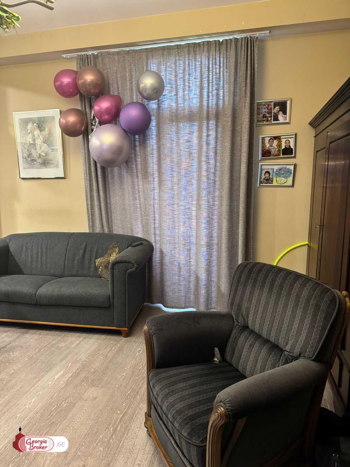 nearly repaired 3-room apartment for sale