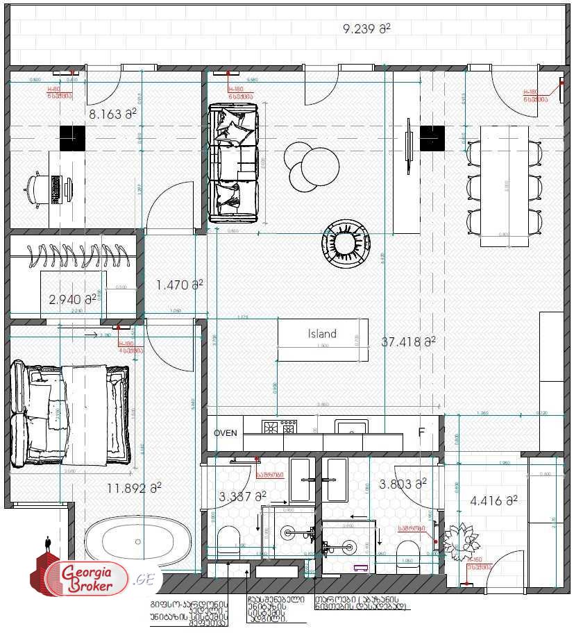 იყიდება ახალი გარემონტებული 3 ოთახიანი ბინა