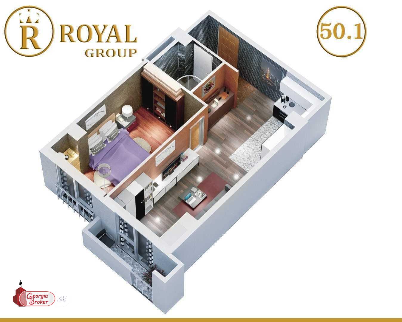 იყიდება ახალი გარემონტებული 2 ოთახიანი ბინა