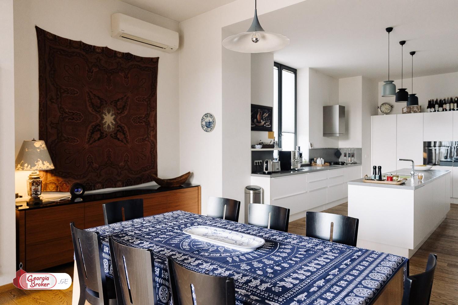 nearly repaired 8-room apartment for sale