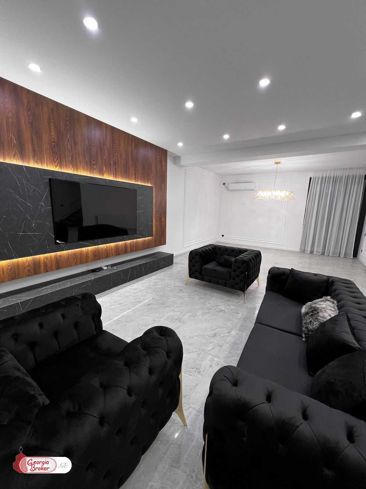 ქირავდება ახალი გარემონტებული 9 ოთახიანი სახლი დიდ დიღომში