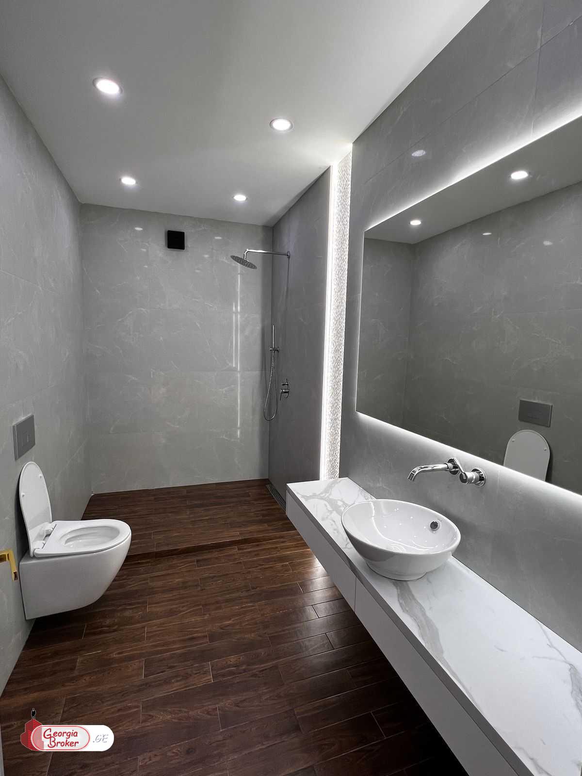 ქირავდება ახალი გარემონტებული 9 ოთახიანი სახლი დიდ დიღომში