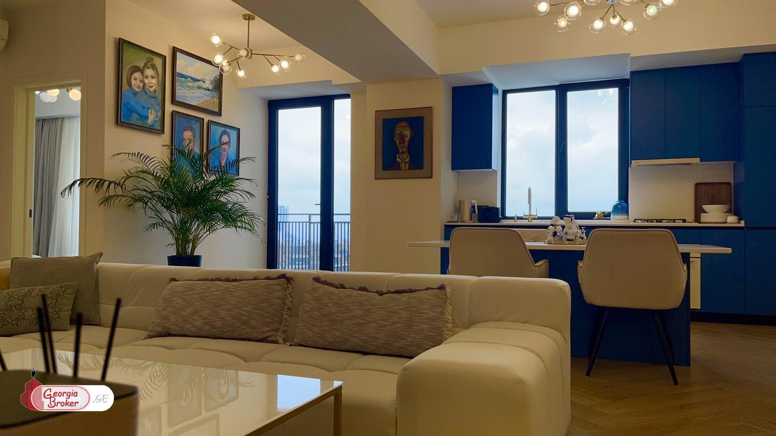 იყიდება ახალი გარემონტებული 3 ოთახიანი ბინა ვაკეში