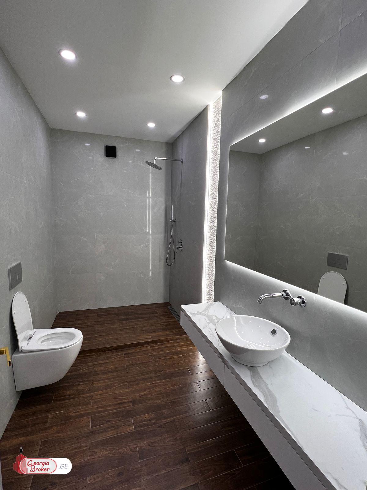 ქირავდება ახალი გარემონტებული 9 ოთახიანი სახლი დიდ დიღომში