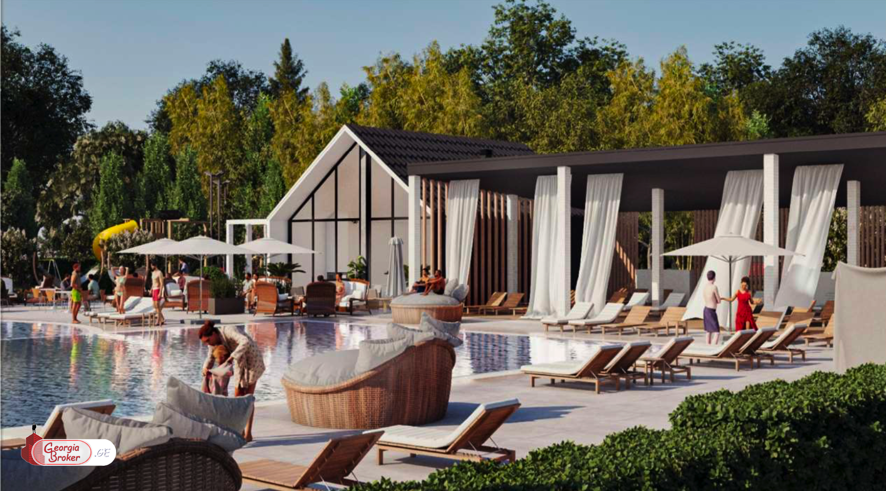 კომპლექსი საგურამოში გთავაზობთ კომფორტისა და ელეგანტურობის სრულყოფილ შერწყმას.